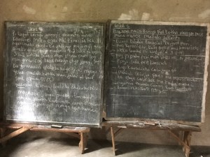 Local Bible School Chalkboard Notes